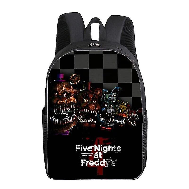 Anime Five Nights at Freddy's 3 in 1 zaino per la scuola, gioco anime FNAF Bookbag 3 pezzi set con borsa a tracolla astuccio per ragazzi e studenti scolastici, Tipo 8., 30x40x13cm
