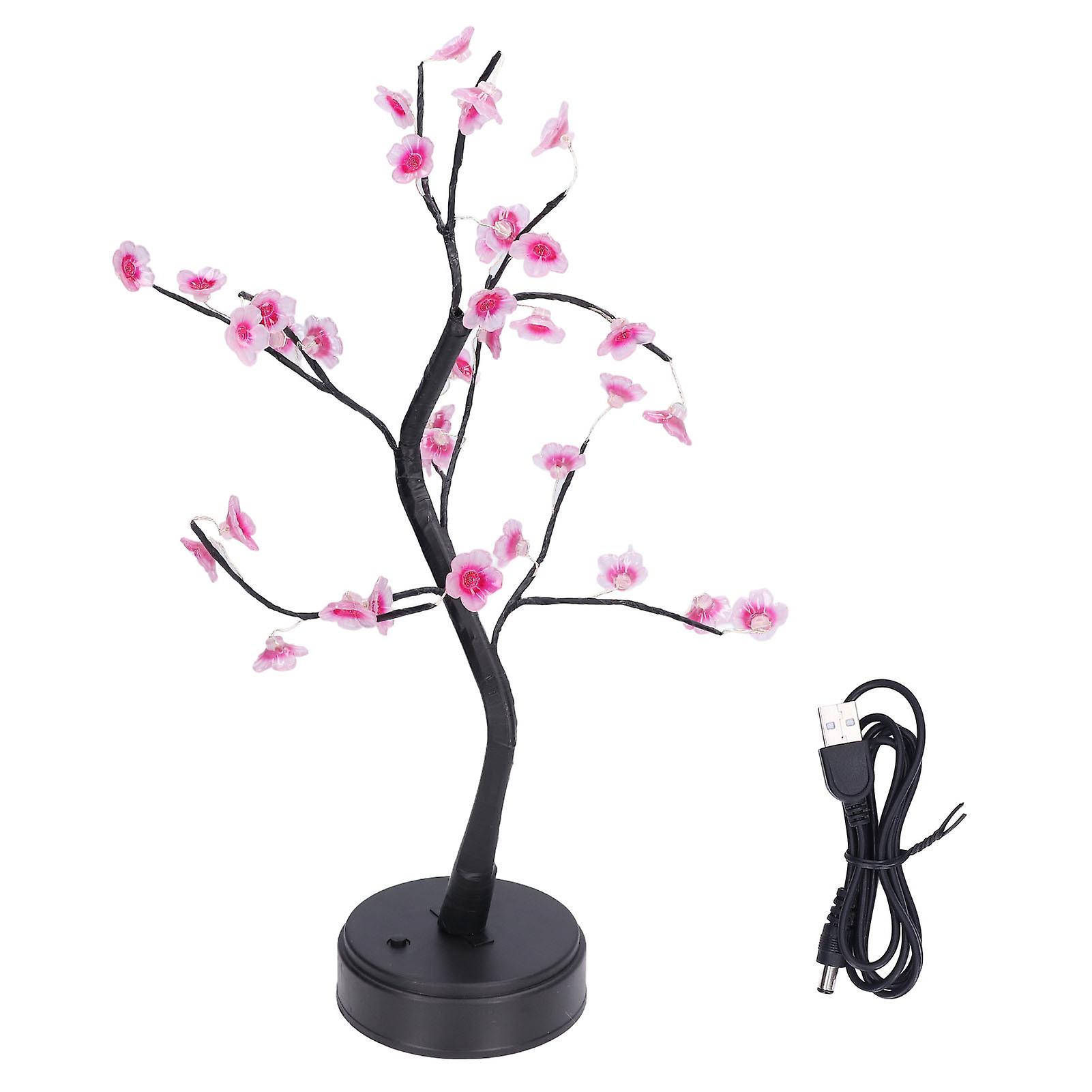 Artificial Tree Lamp Adjustable Branches Bonsai Style Exquisite Appearance LED Tree Lamp