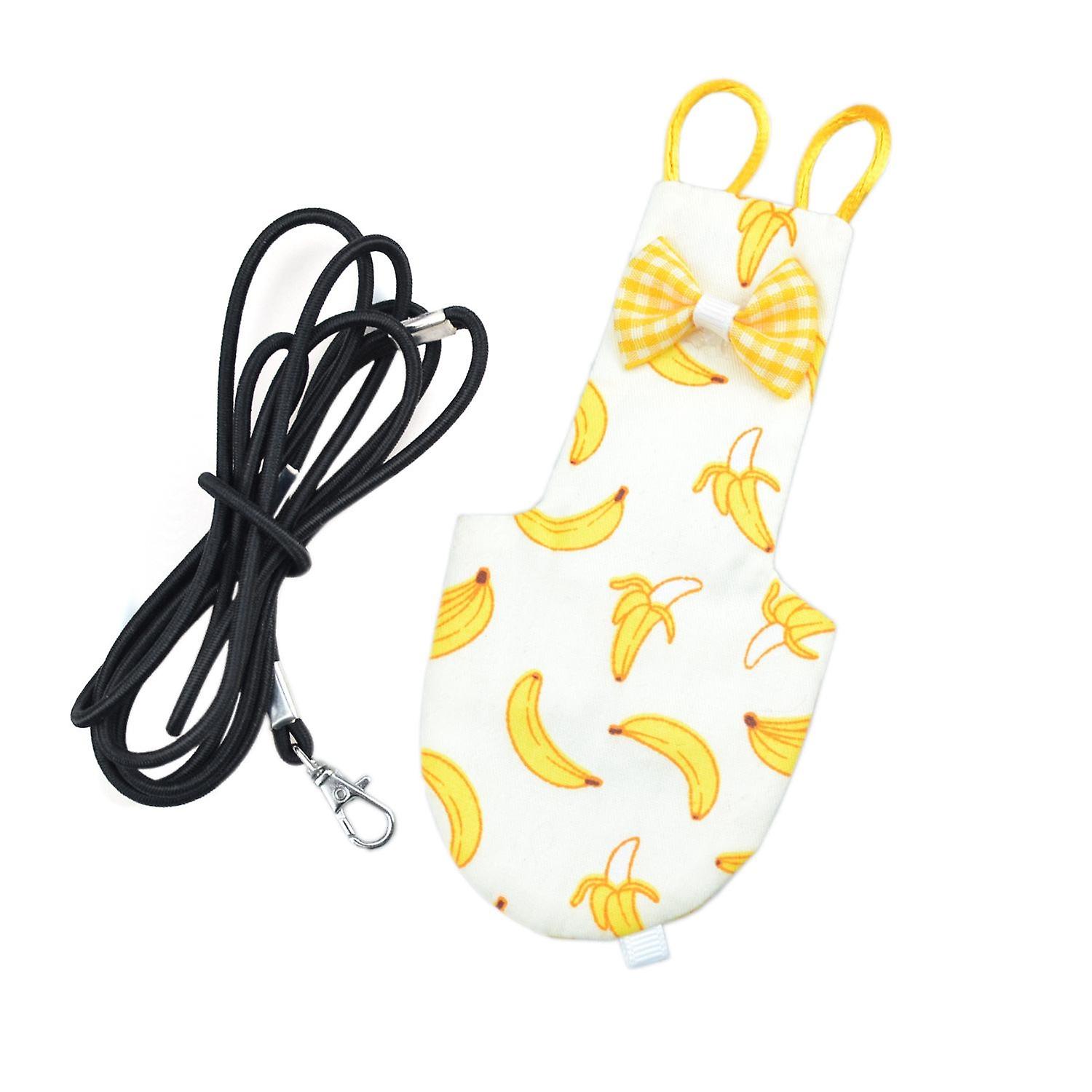 Washable Bird Diaper Parrot Flight Suit Bird Reusable Nappy With 1.3m Leash(S)
