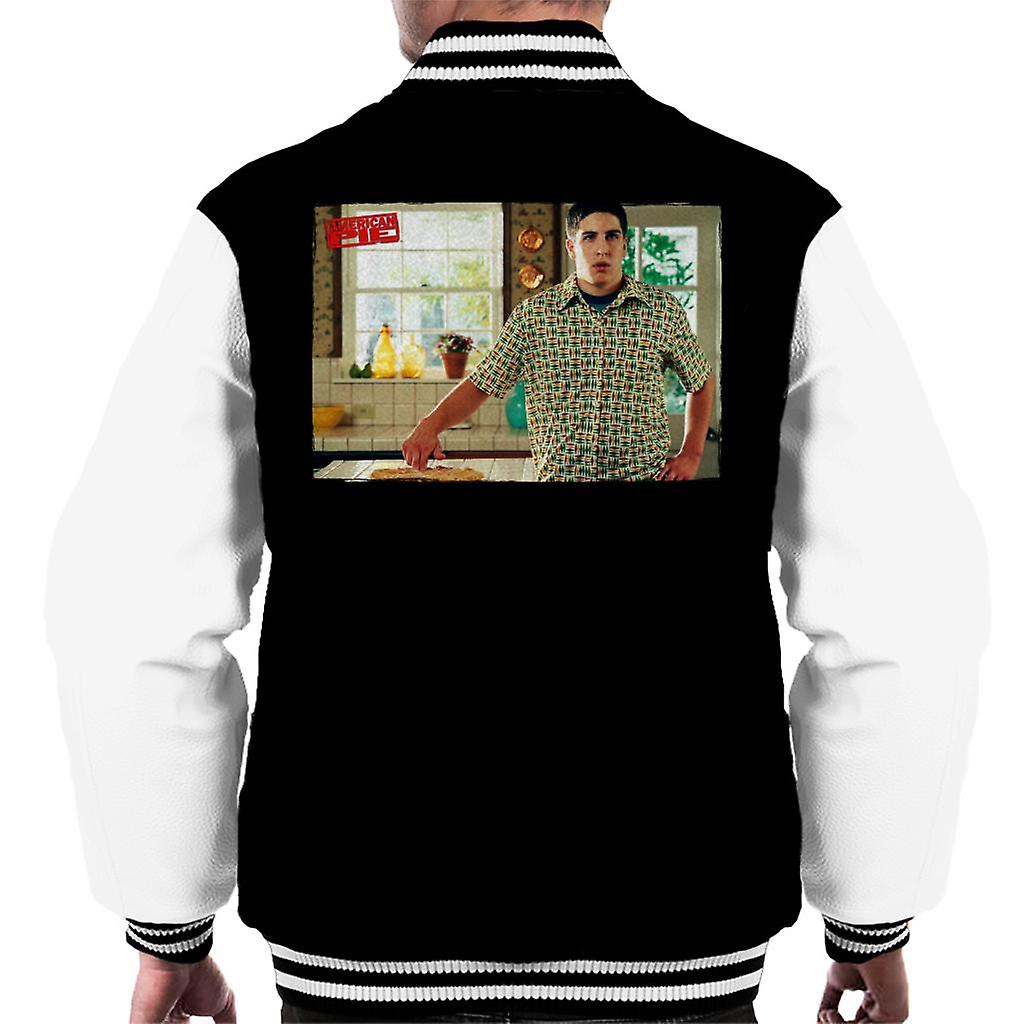 American Pie Jim Touches Pie Men's Varsity Jacket
