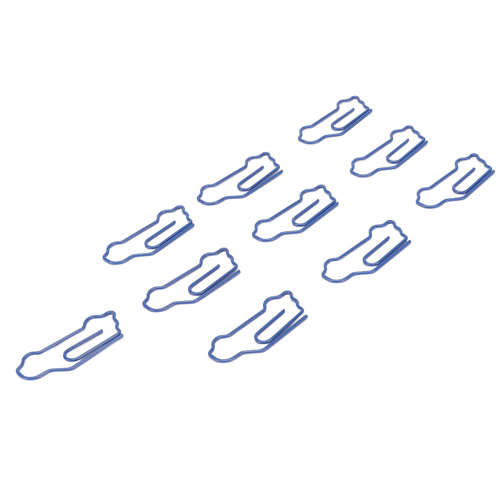 100 Pcs Shaped Paper Clips Car Shape Metal Cute Style Light Portable Office Clips for Document File Classification