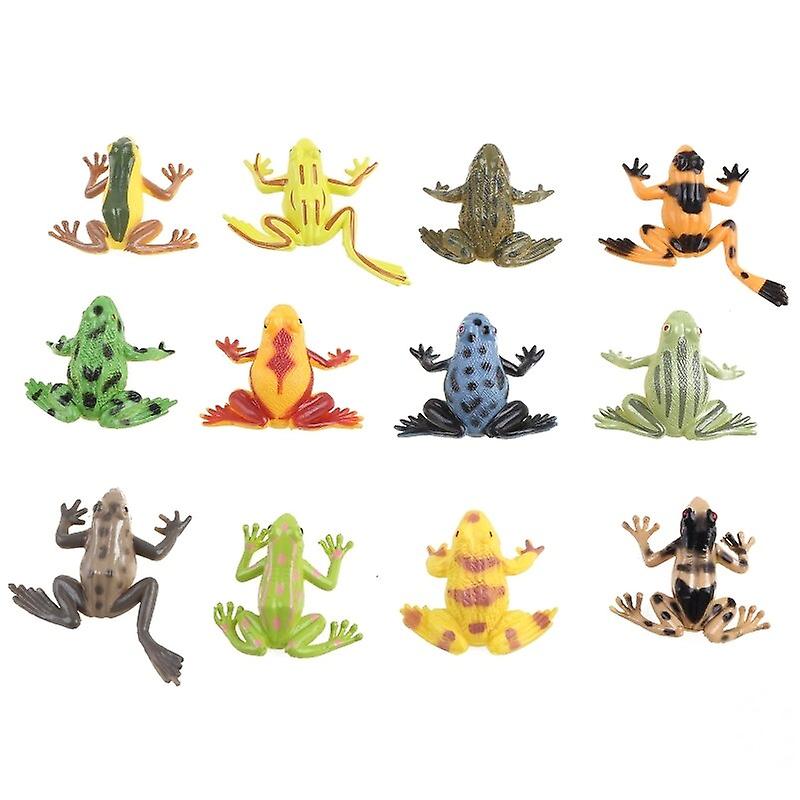 Realistic for FROG Figurine Toy for Play Figure Boutique Collections Education Toy Kids Playset Spoof Amphibia Model Fro Dexterity Games