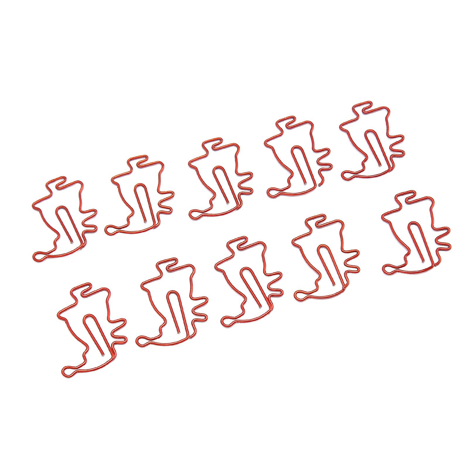 100 Pcs Cute Lightweight Santa Claus Shaped Non-Slip Paper Clips for Scrapbooking Card Making Red