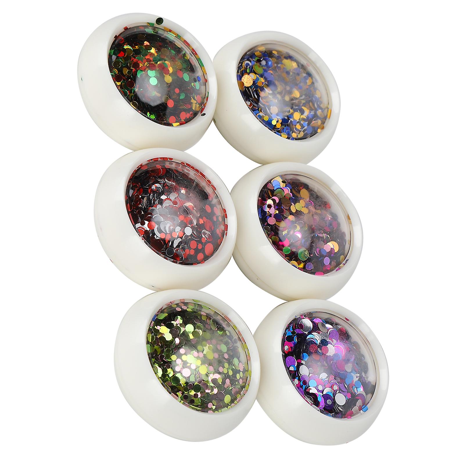 6 Boxes Colorful Round Plastic Sequins for DIY Crafts & Resin