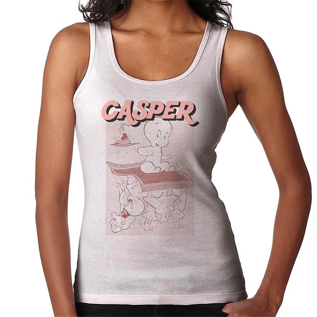 Casper The Friendly Ghost Characters On Flying Carpet Women's Vest