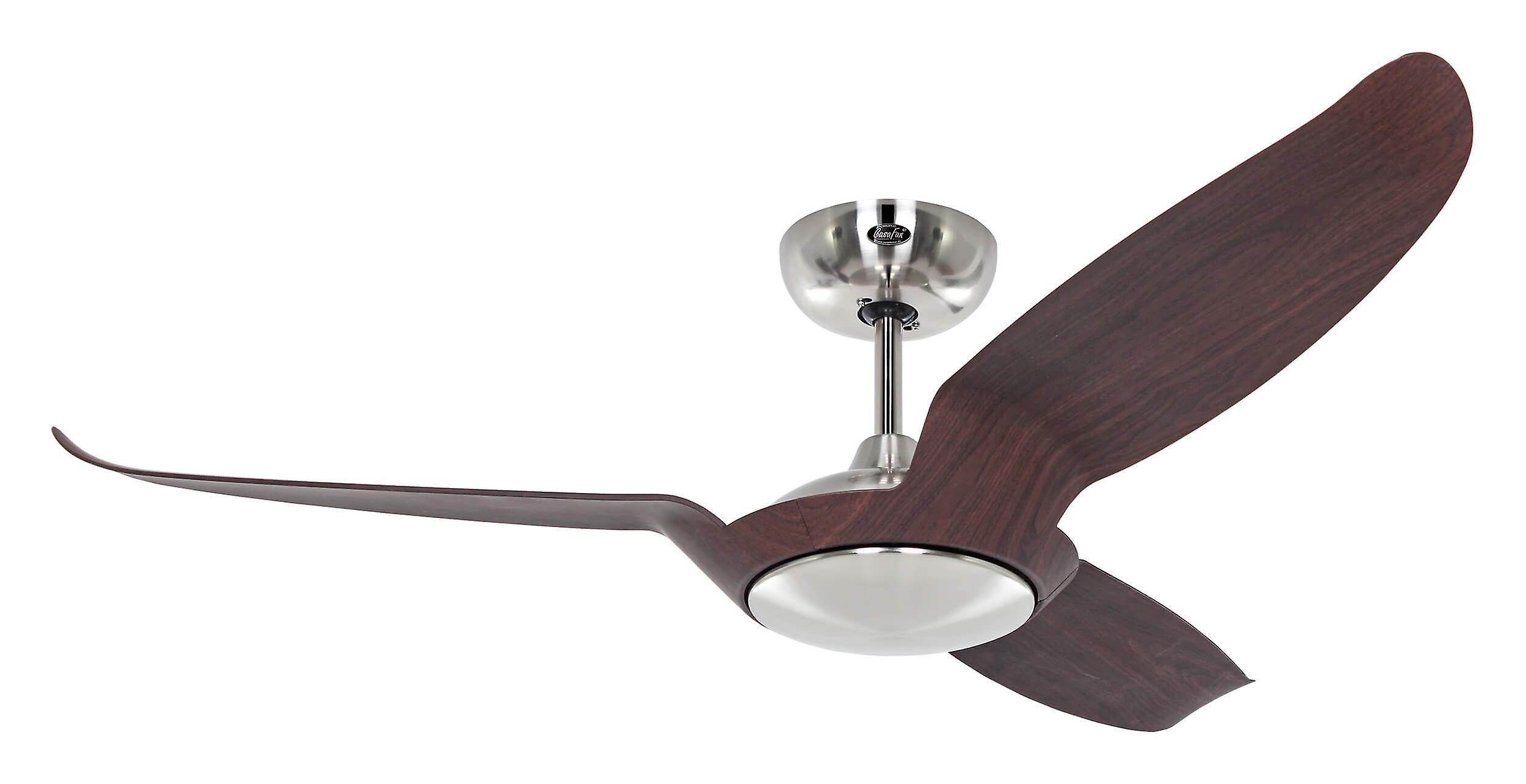DC ceiling fan Eco Talos Chrome / Walnut with remote