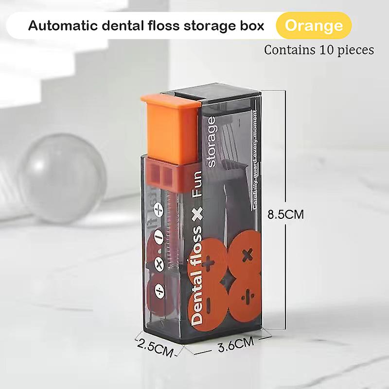 Dental Floss Dispenser Containing 10Pcs Floss Dental Floss Storage Box