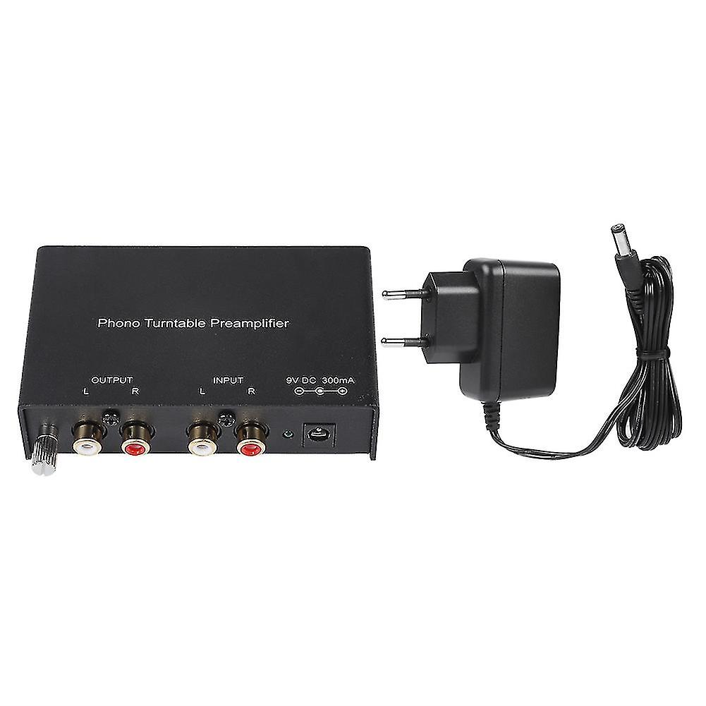 Préamplificateur phono double canal avec sortie RCA à réduction de bruit - Eu Plug