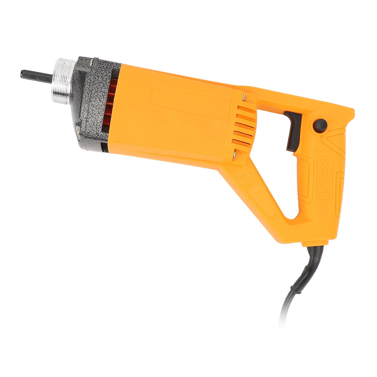 Electric Concrete Vibrator 650W 4300rpm Aluminum Handheld Concrete Vibrating Power Tool Portable Construction Vibrator for Cement Yellow EU Plug 220V