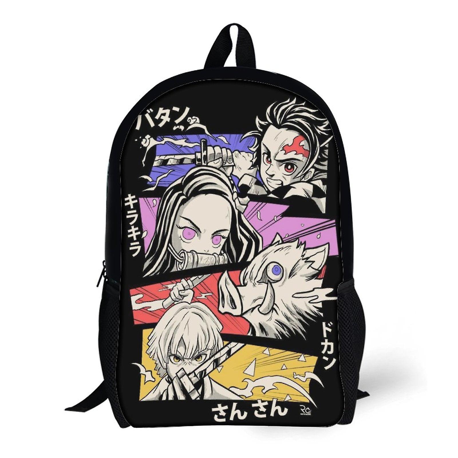 Demon Slayer  Shoulder Backpack School Bookbag