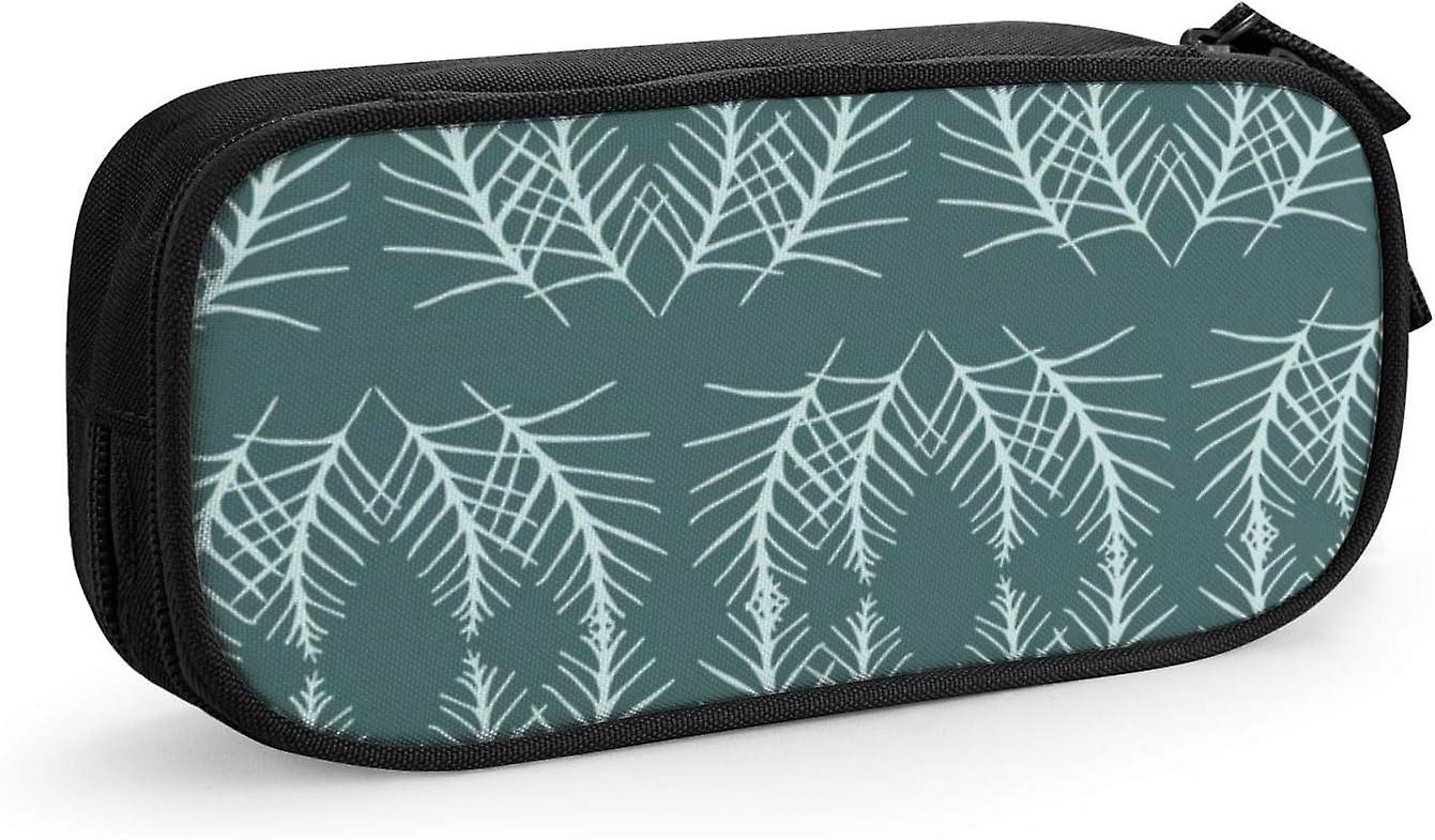 אורן מנטה קלמר מקרה עיפרון פאוץ' תיבת עיפרון נייר מכתבים מארגן תיק איפור קוסמטי קיבולת גבוהה עבור ציוד משרדי לבית הספר SAOE002458