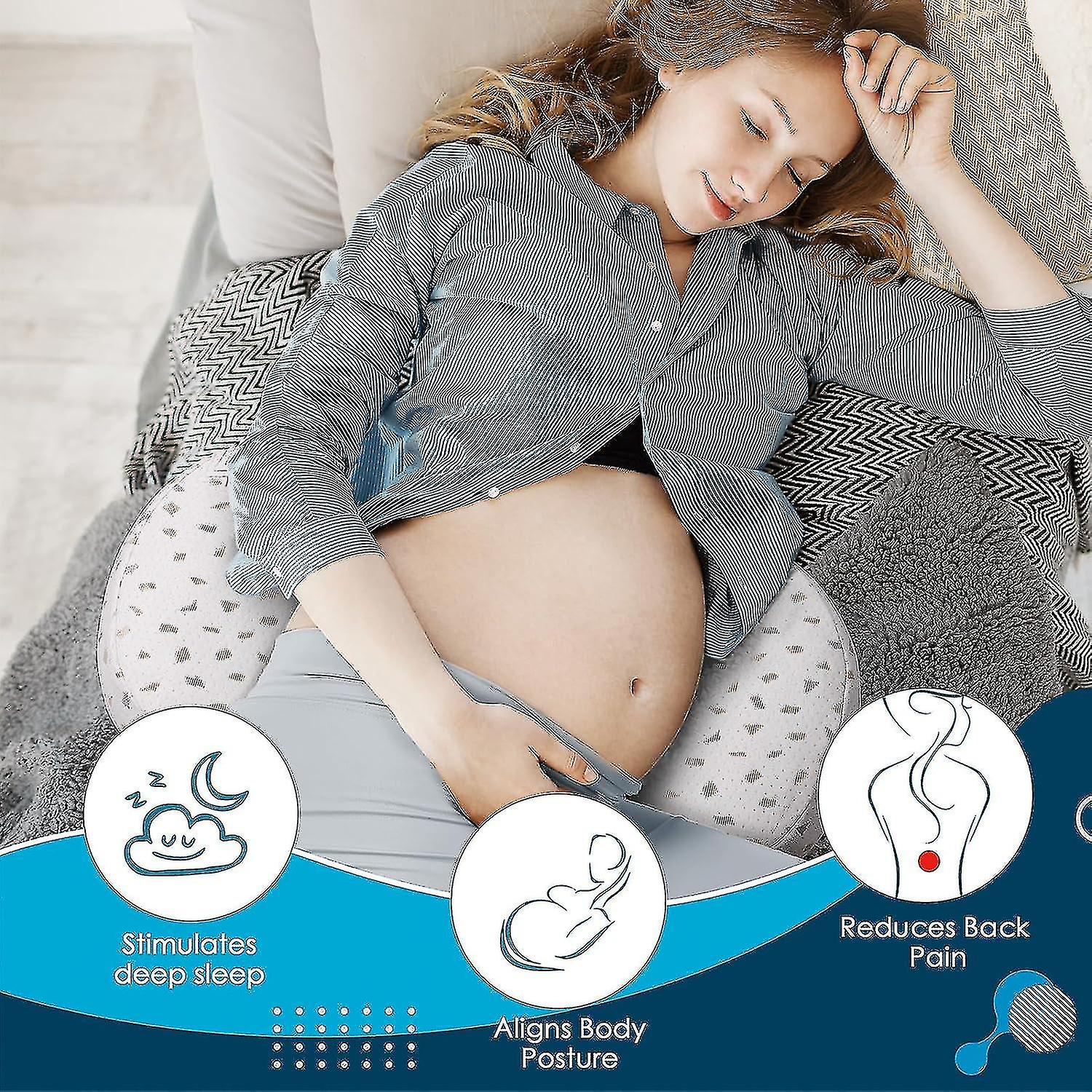 Momcozy Pregnancy Pillow BATTOP Pregnancy Pillow Wedge For Belly