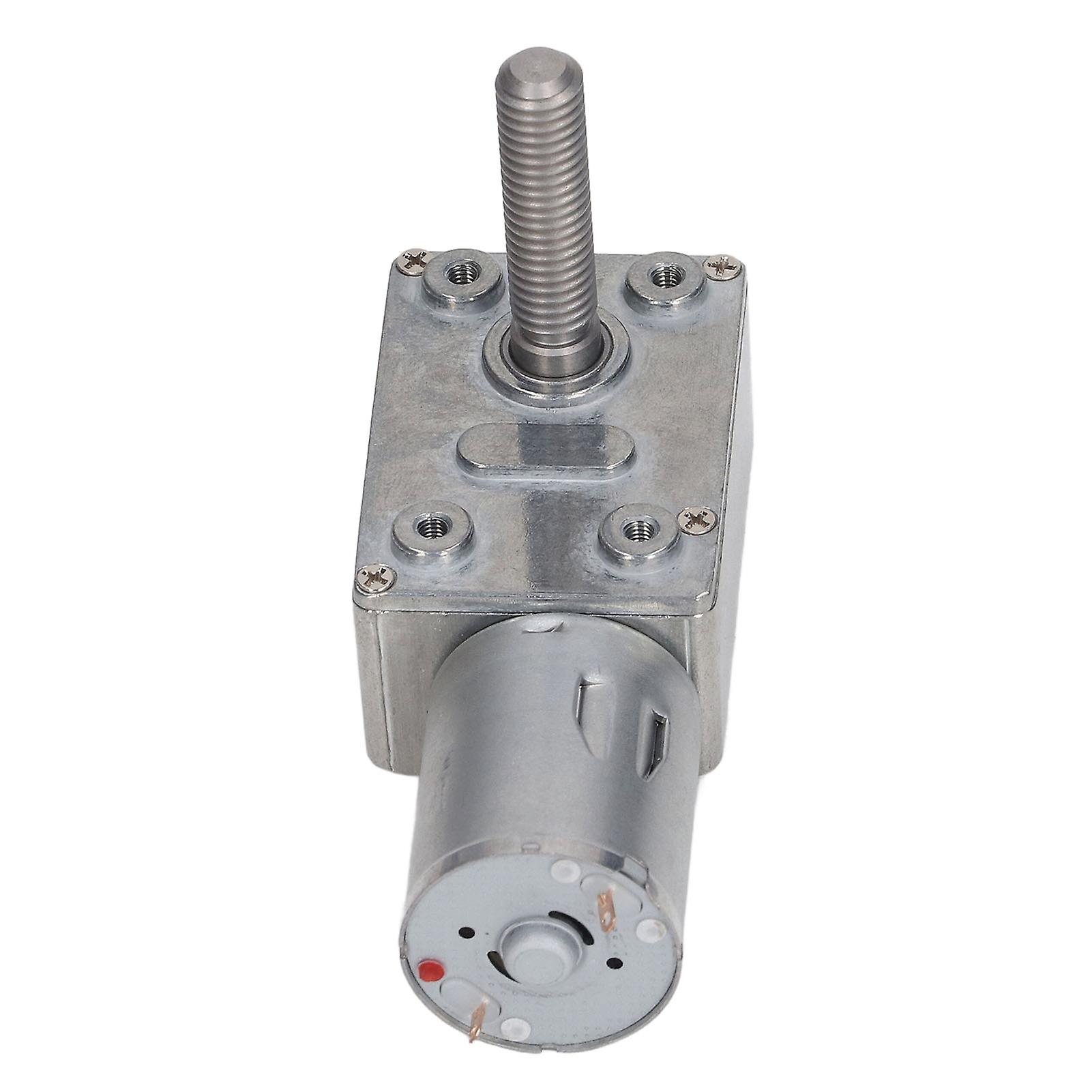 محرك تخفيض التيار المستمر 4632-370 90 دورة في الدقيقة M8 × 33 مم منخفض الضوضاء محرك دودة عالي الدقة DC12V 