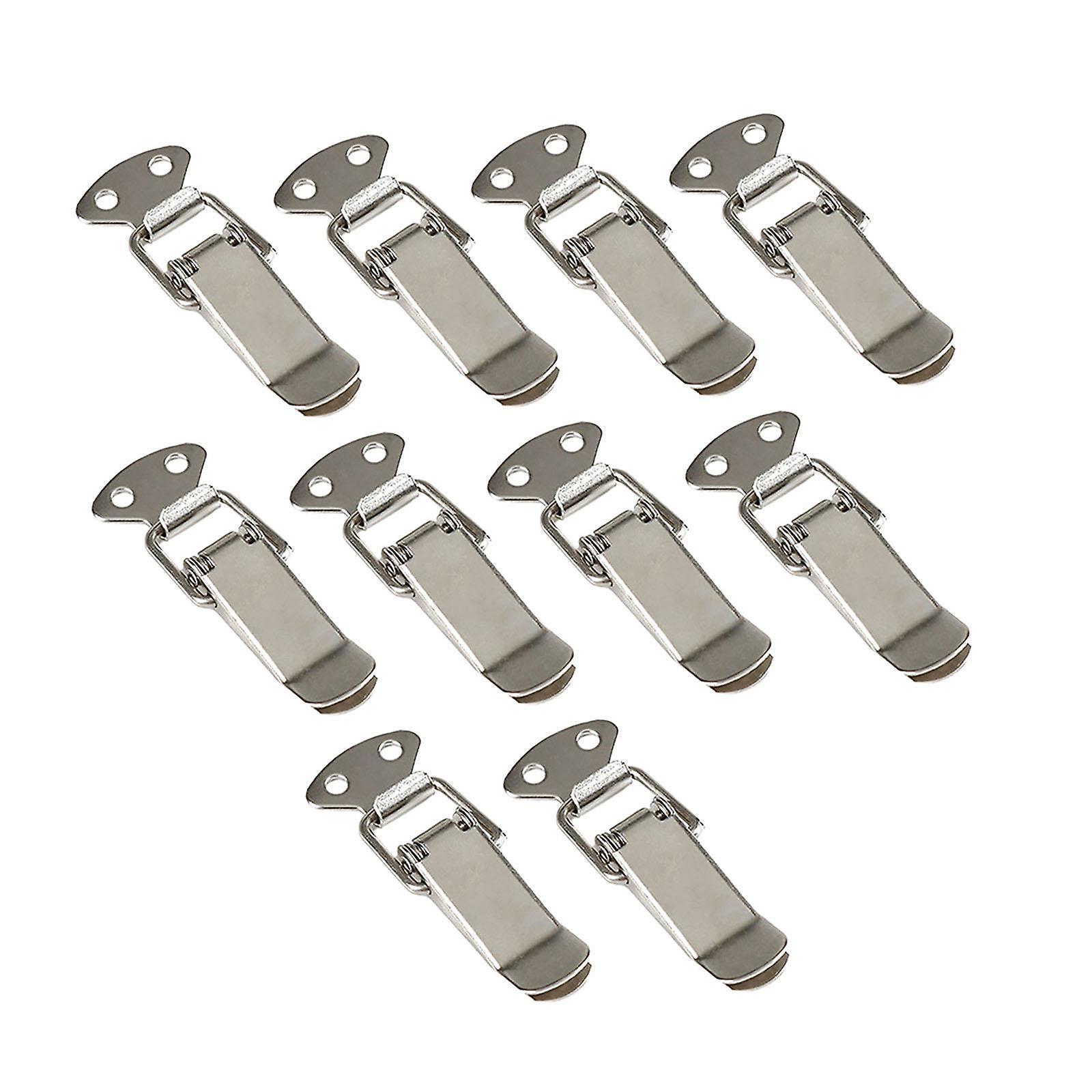 10x Spring Loaded Toggle Latch Toggle Latch Metal Lock for Box Window Bucket without Padlock Hole