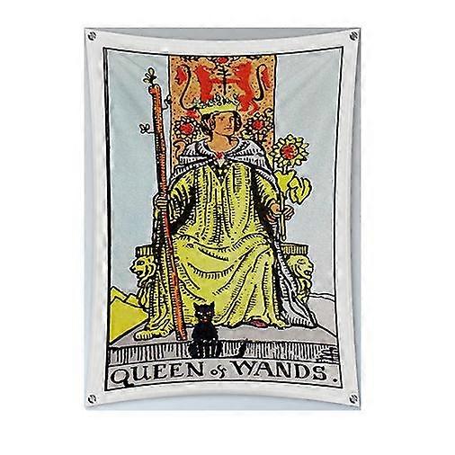 Tarot Card Queen of Wands Wall Tapestries