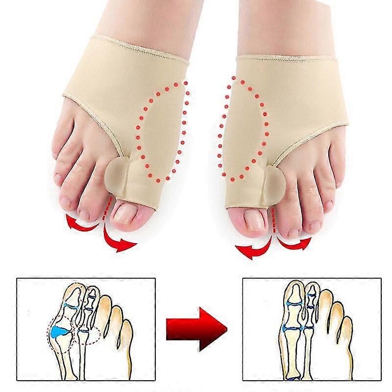 10-1 paio Alluce valgo alluce valgo correttore pedicure calze osso pollice alluce separatore correzione piedi splint raddrizzatore