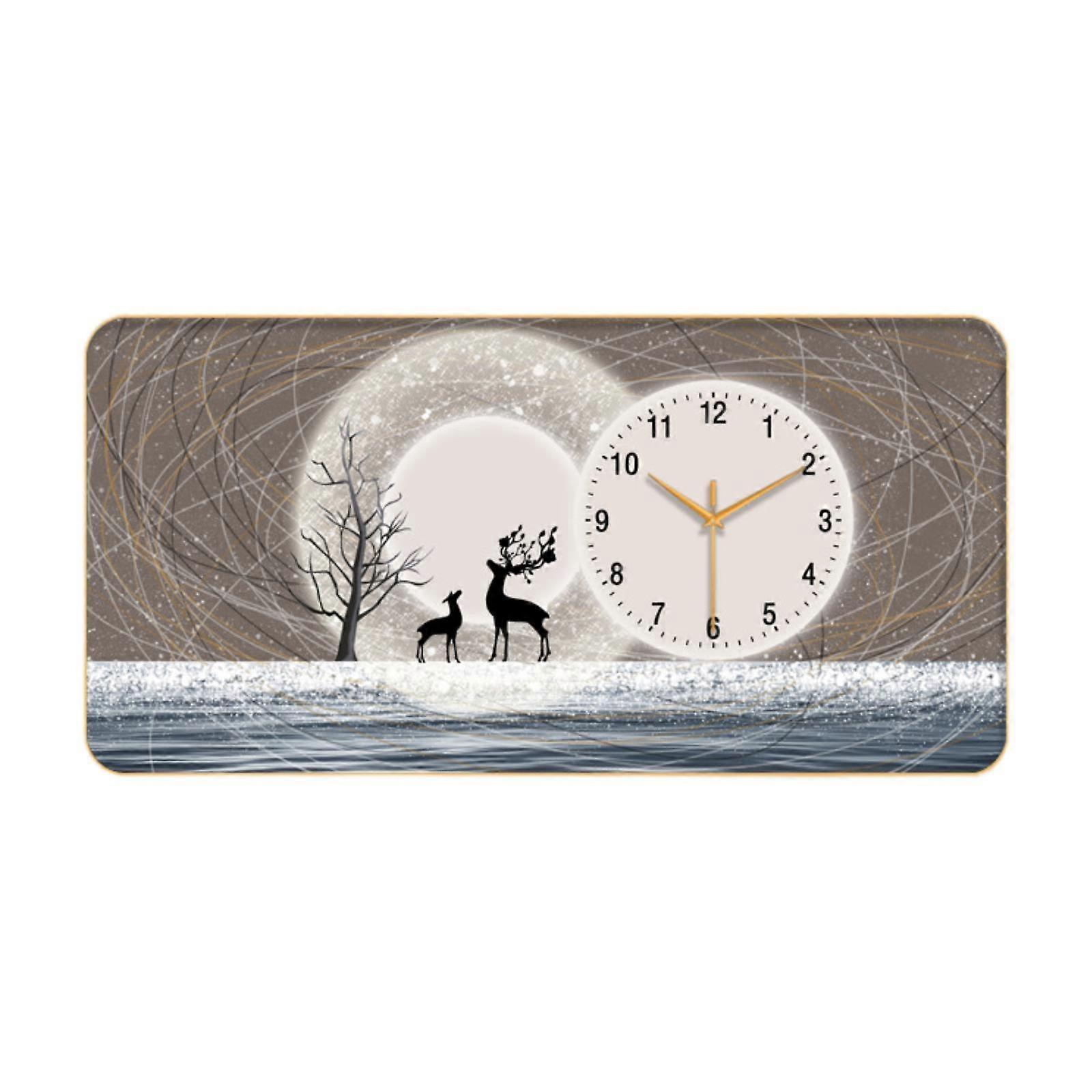 ساعة الحائط اللوحة الديكور زخرفة المنزل لأريكة خلفية مكتب المنزل نمط A