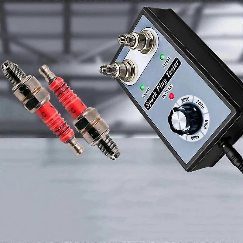 Automobile spark plug tester Automobile diagnostic tool Two~hole detector 12V Gasoline car ignition analyzer UNKU59749