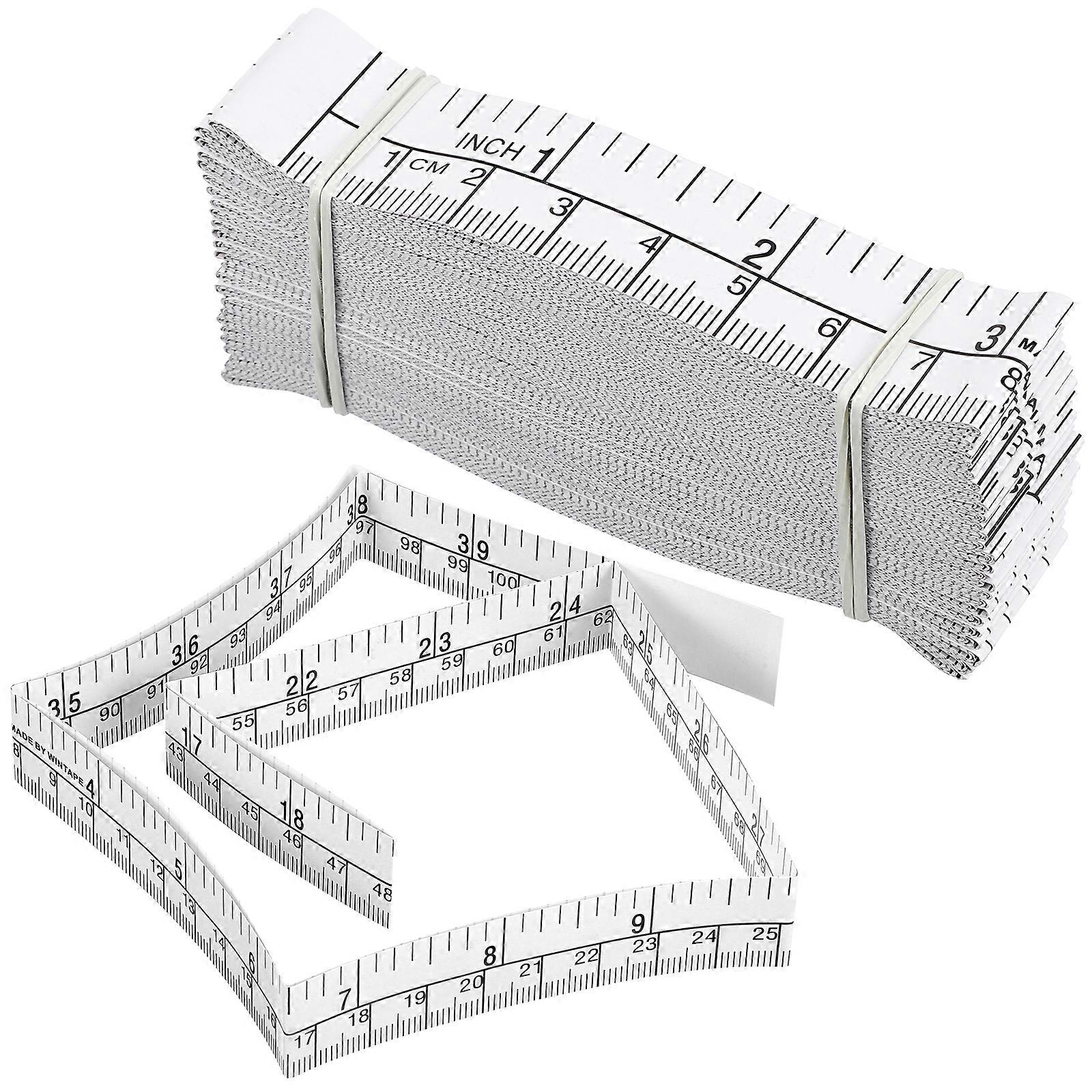 25 stuks meetlint papier meetlint wegwerp gewikkeld meetlint lichaamsmeetinstrumenten 1 meter/40 inch