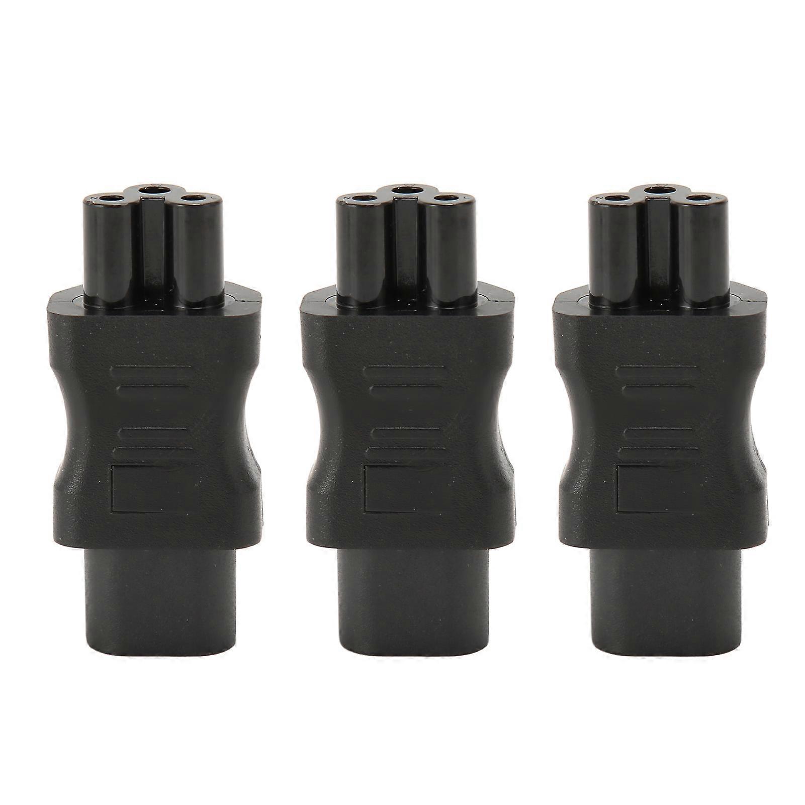 3Pcs IEC320 C8 to IEC320 C5 Power Adapter IEC320 Male C8 to Female C5 Power Socket Adapter for PDU Chassis UPS Socket