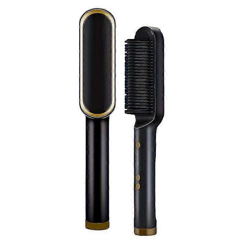 Straightening Comb Splint Curling Artifact Does Not Hurt Hair Negative Ion Horn Comb Curling Iron Dualpurpose