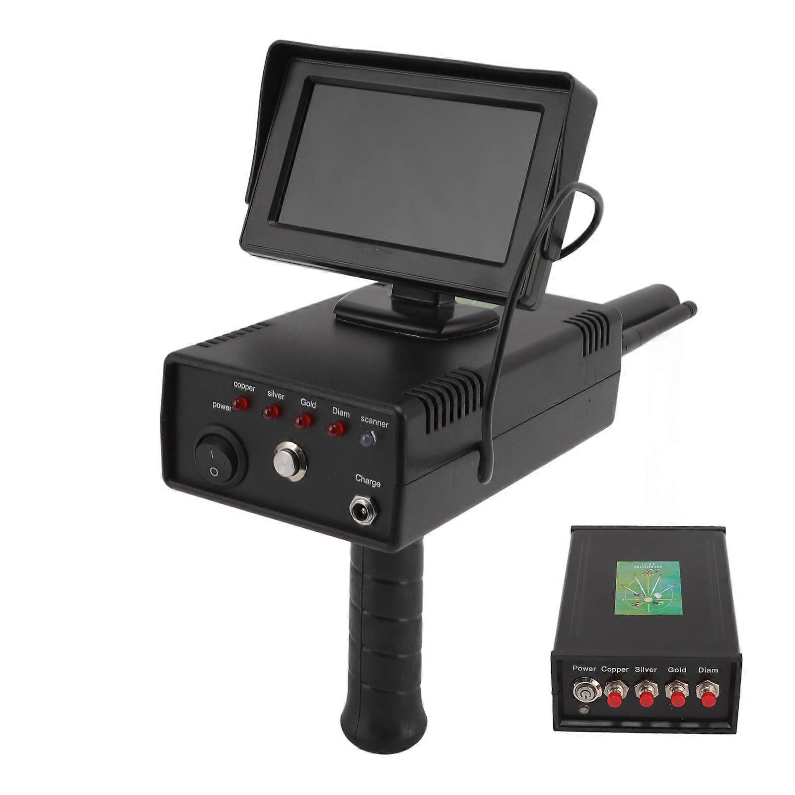 1000 Meters Range Metal Locator Underground 20m Depth Metal Detector with Display for Gold Treasures 100240V UK Plug