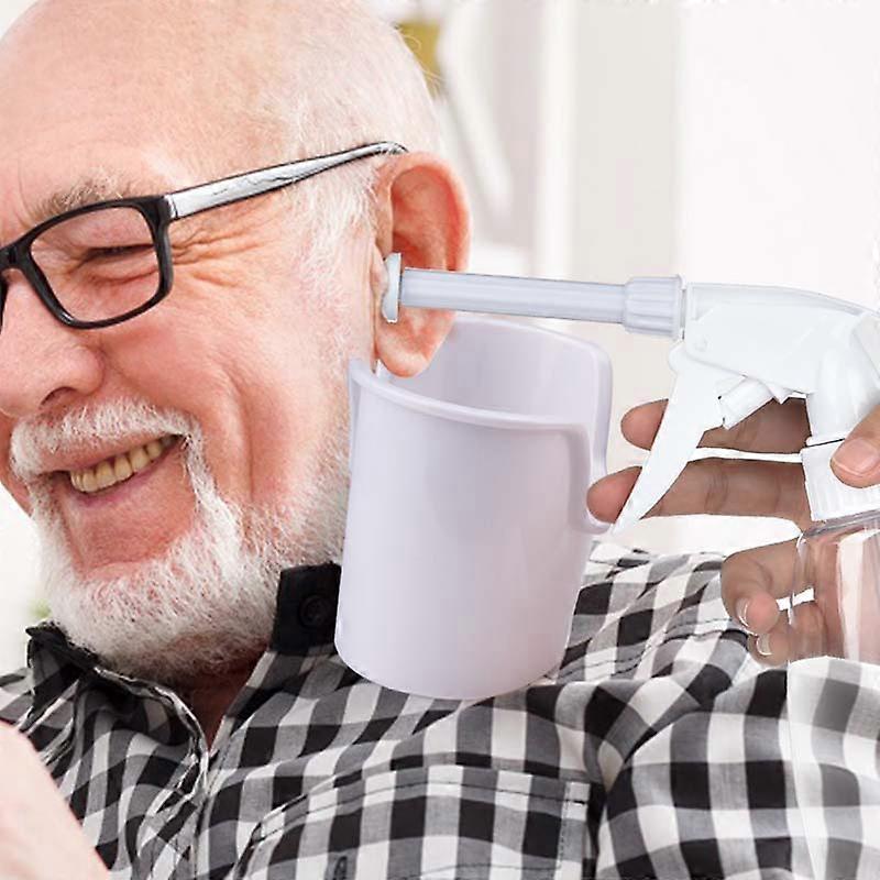 Erlenmeyer flask ear cleaning set with 7 replacement tips, splash proof earwax removal tool