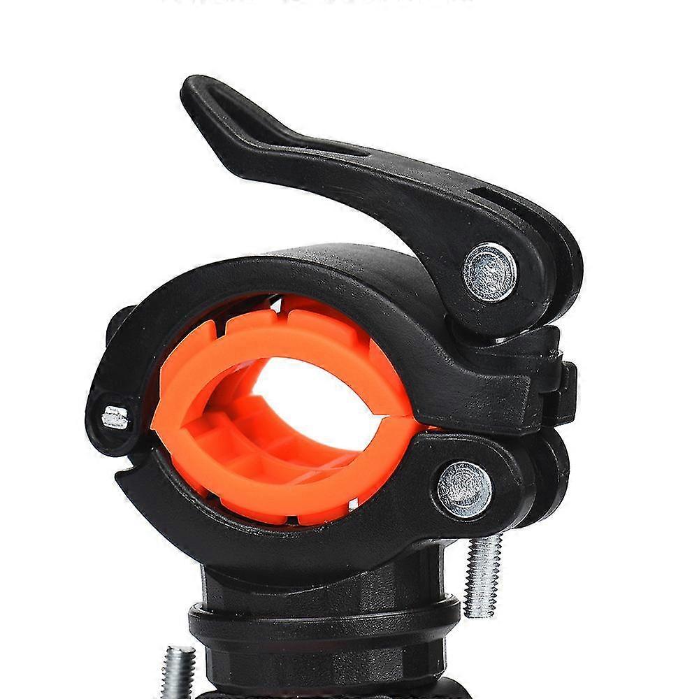 torch clip mount bicycle front light bracket flashlight holder 360rotation