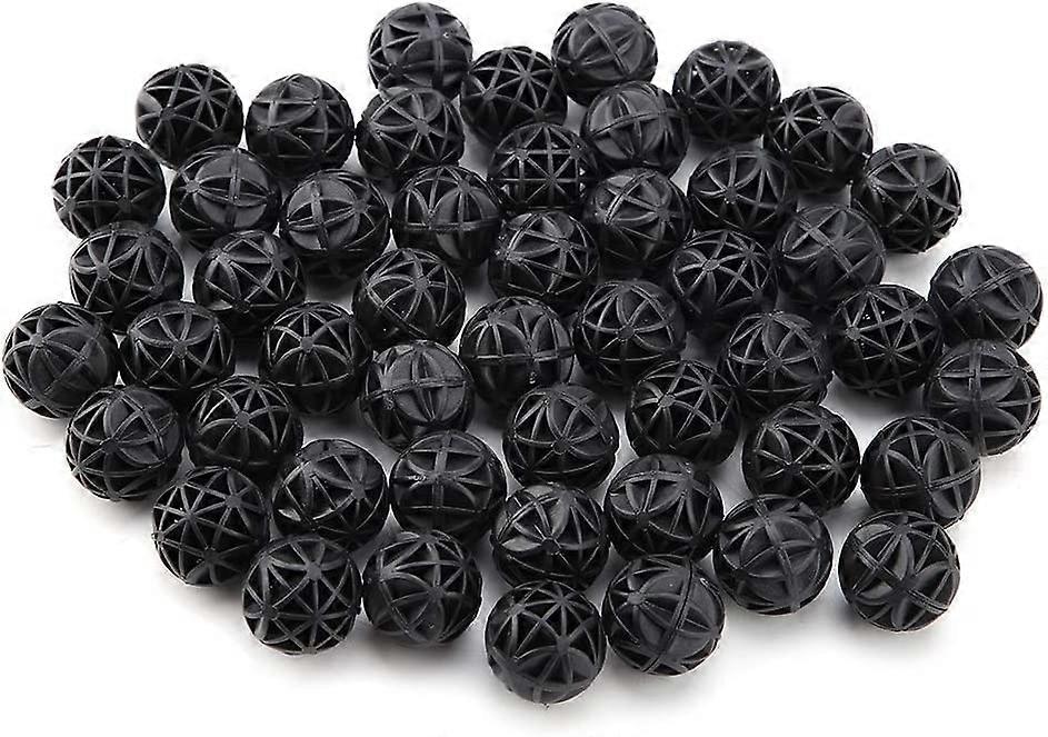 50Pcs Bio Porous Filter Biochemical Ball Filter Media Water Filter Material with Cotton(16mm)