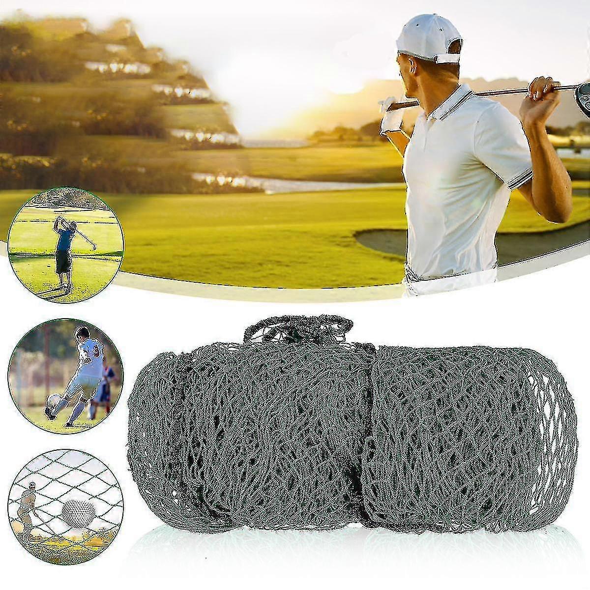 3x3m golf training practice net 4 sides rope border heavy duty impact mesh netting