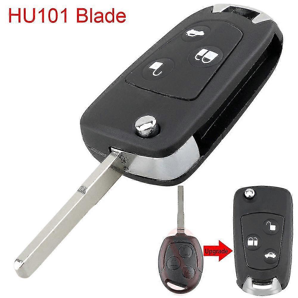Foldable 3 Buttons Remote Control Key With Fo21 Blade, For Ford Mondeo Fiesta Focus Ka Transit 2002 - 2012 Car-YuJia