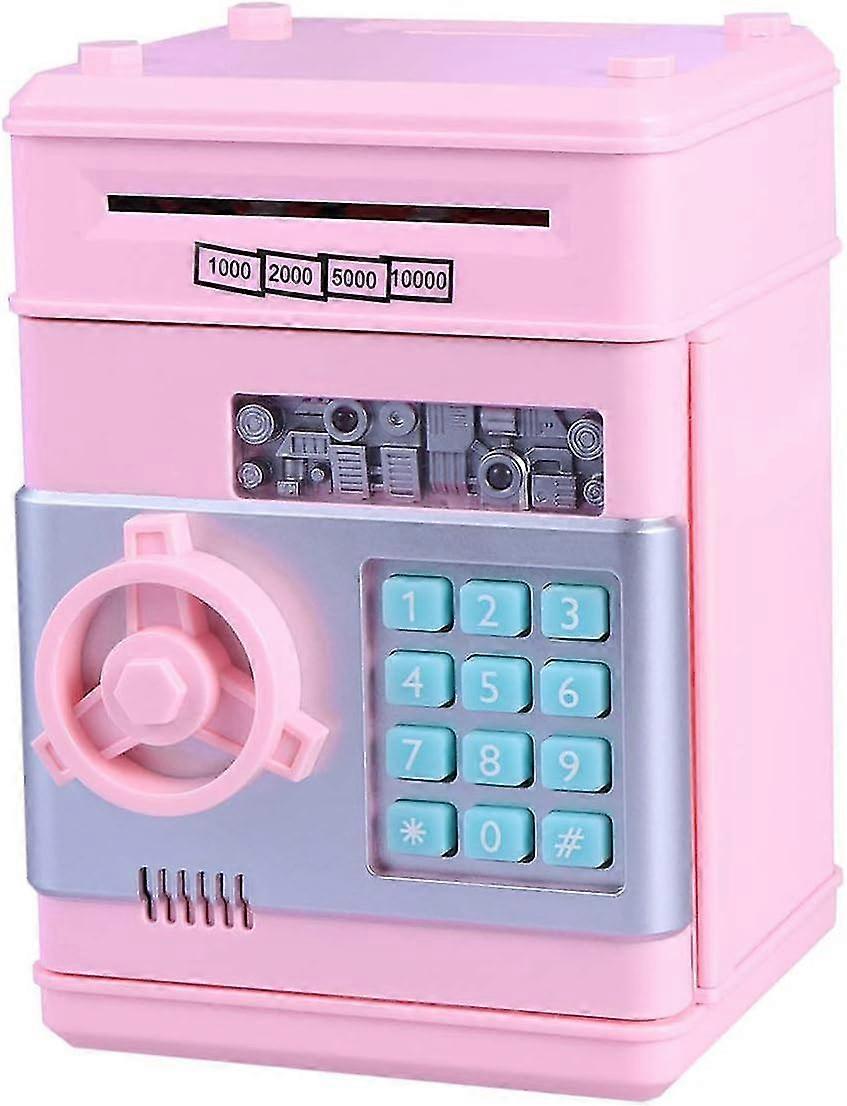 儿童钱库电子钱箱纸钱储蓄箱自动滚动密码