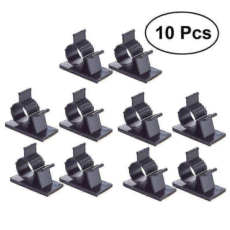 10pcs plastic clips black adhesive backed wire adjustable cable clips adhesive cable management clips adjustable clamp