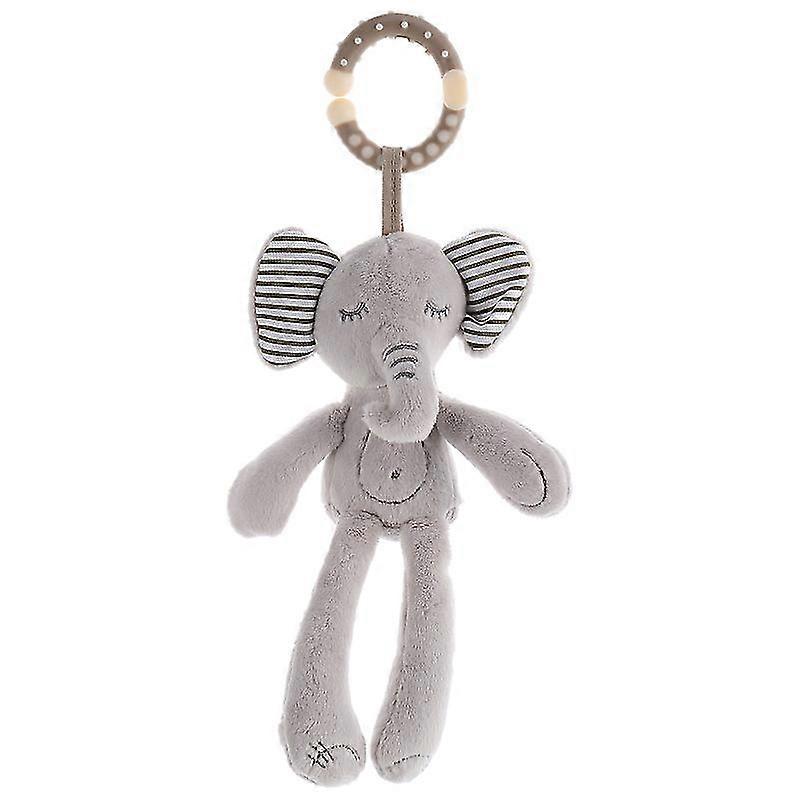 1pc rattles toy animal rattle hanging doll for baby toddlers (elephant)