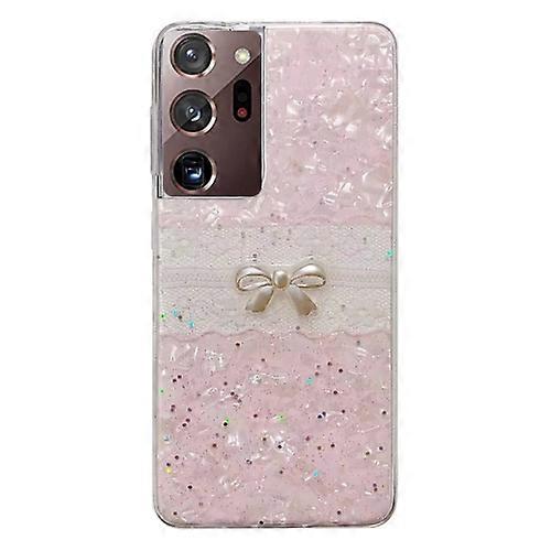 For Samsung Galaxy Note20 Ultra Shell Pattern Bow TPU Phone Protective Case