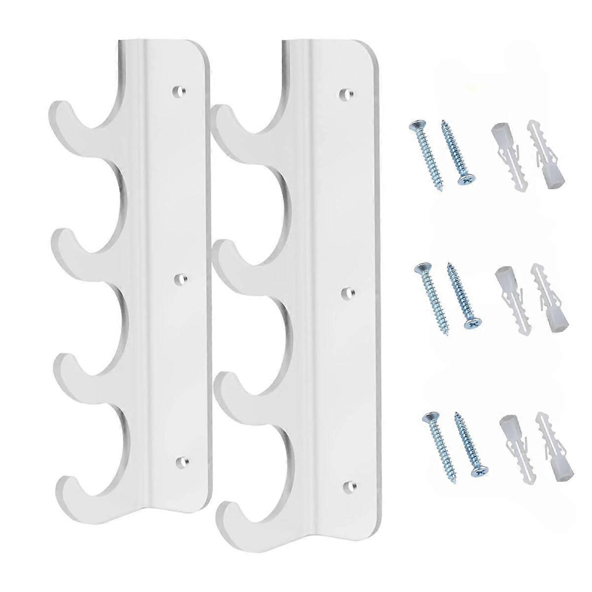1 Pair Fishing Rod Holder 4 Rod Positions Strong Load Bearing Detachable Wall Ceiling Fishing Pole