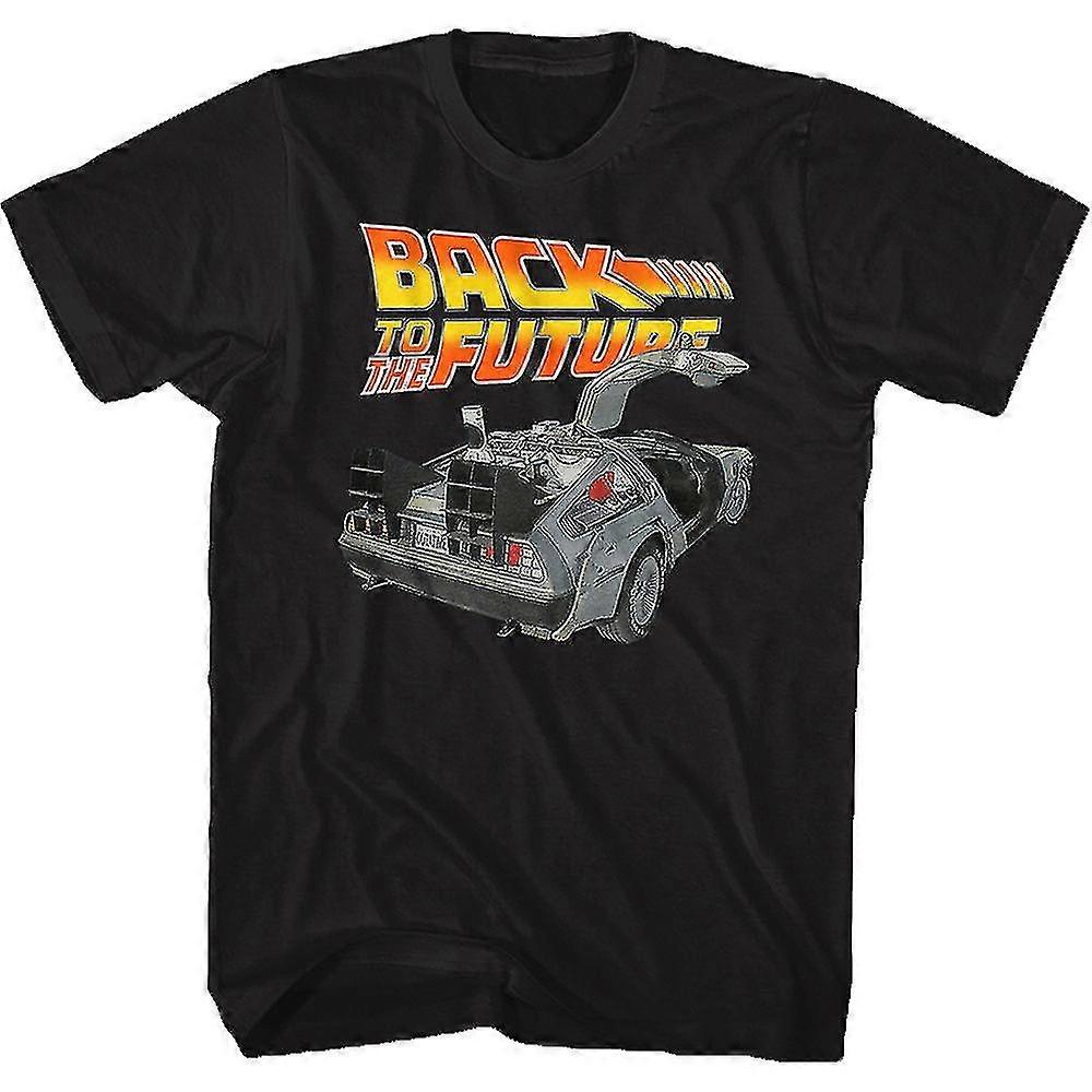 Navy Distressed Back To The Future Shirt