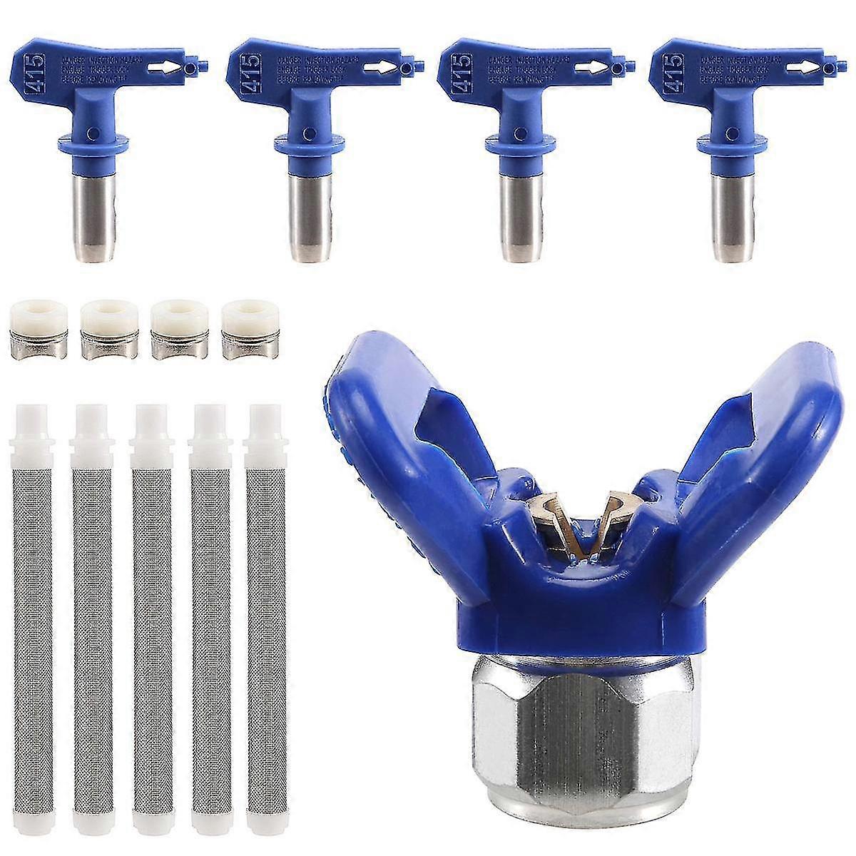 10 Stück Sprühköpfe Reversible Airless Farbspritzdüse Airless Farbspritzgerät Sprühspitze Schutz