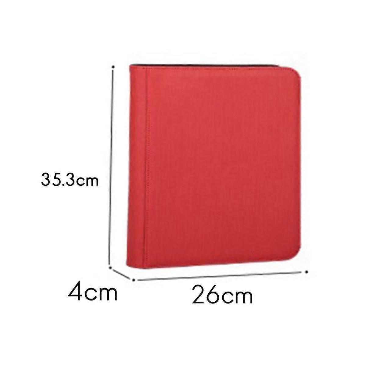9 Pockets Game Card Book Card Side Loading Binder Game Zipper Card Album Fixed Pockets Pages with 3
