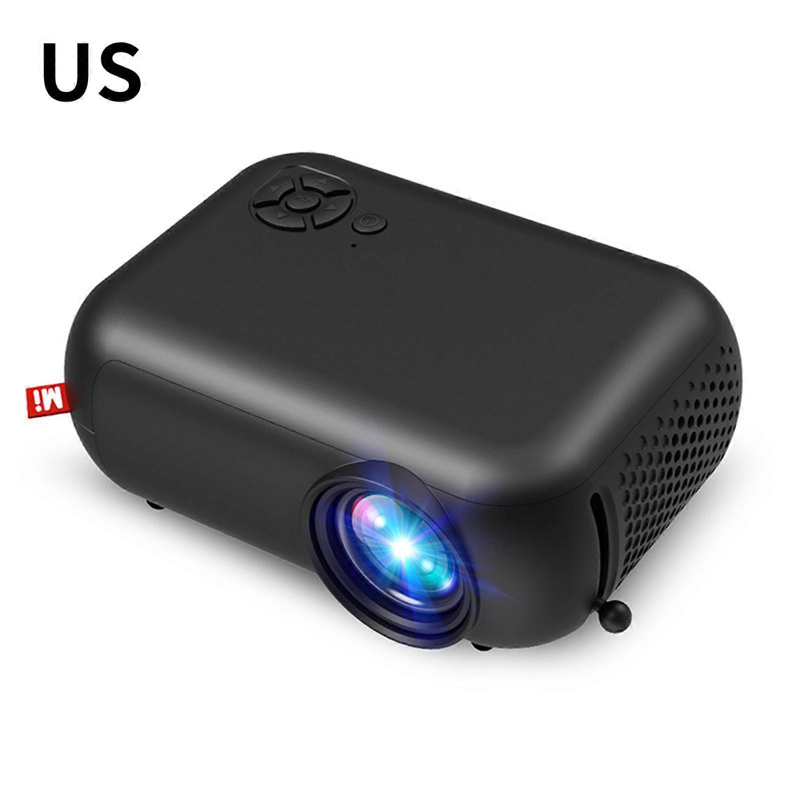 Mini HD 1080P Smart Projector WiFi Bluetooth Projector 1600 Lumens Home Theater