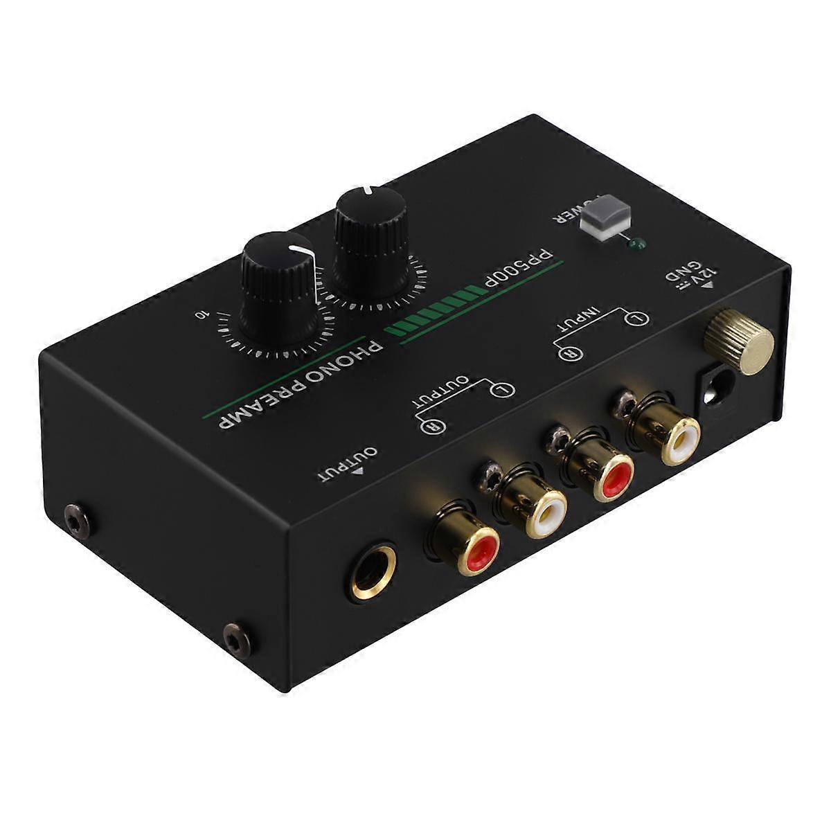 Phono Turntable Preamp, Phonograph Preamplifier with R C A Input, /TRS Output, for Turntable Record