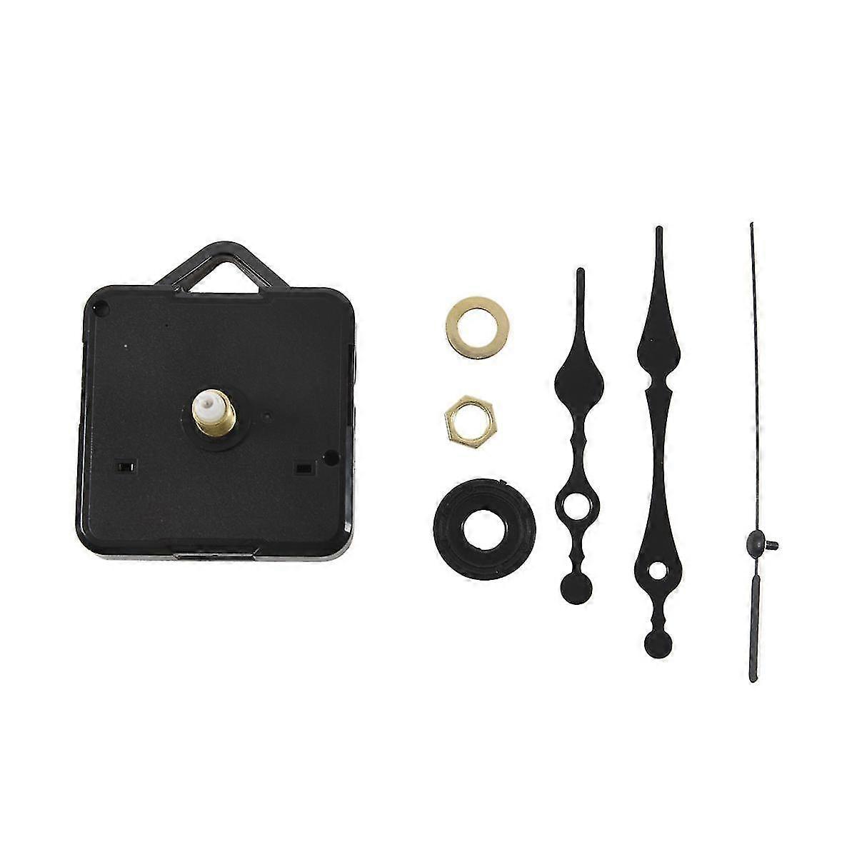Clock Movement Mechanism With Black Hour Minute Second Hand Diy Tools Kit