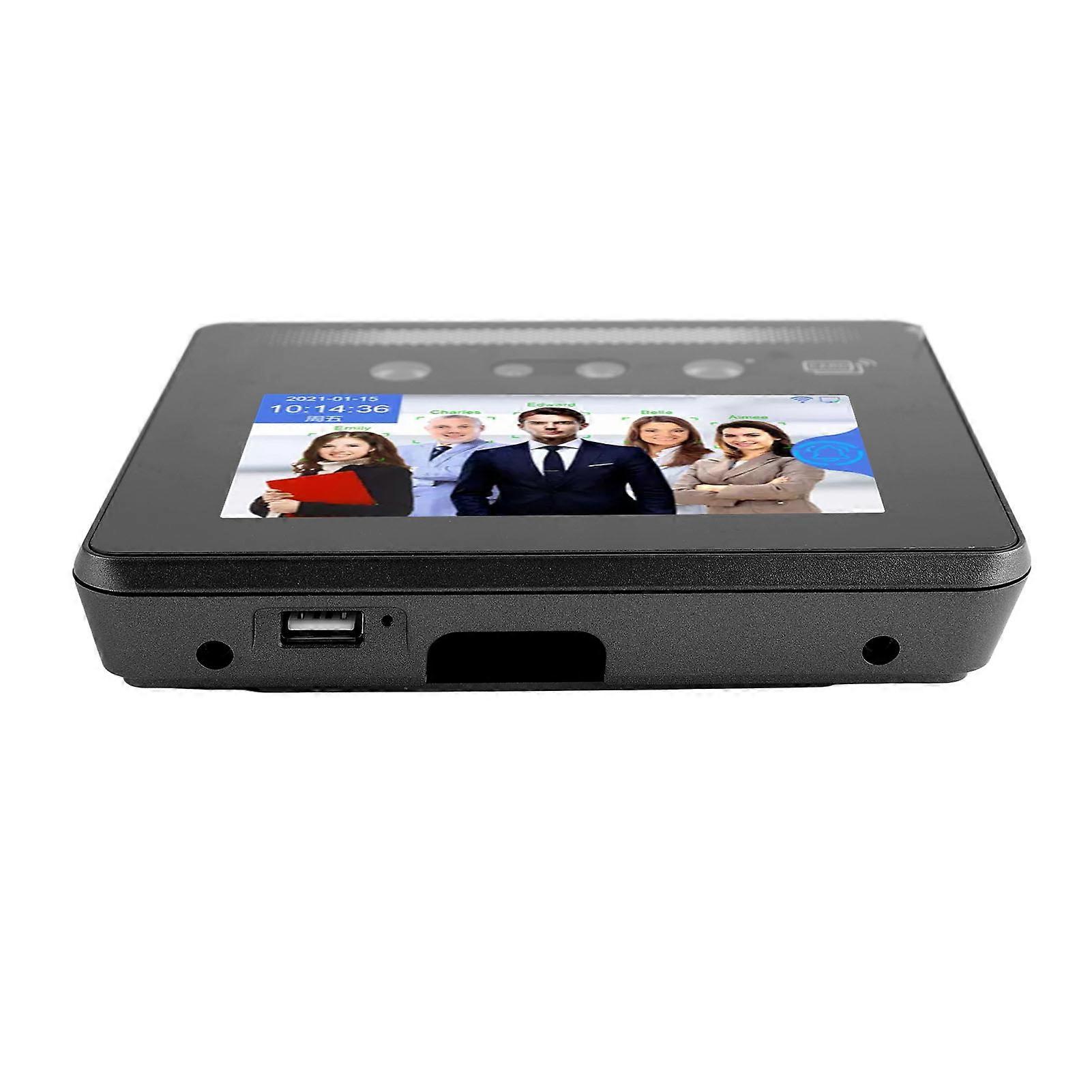 Face Recognition Attendance System 5in HD Large Touch Screen Fingerprint Card Work Attendance Machine for Employees