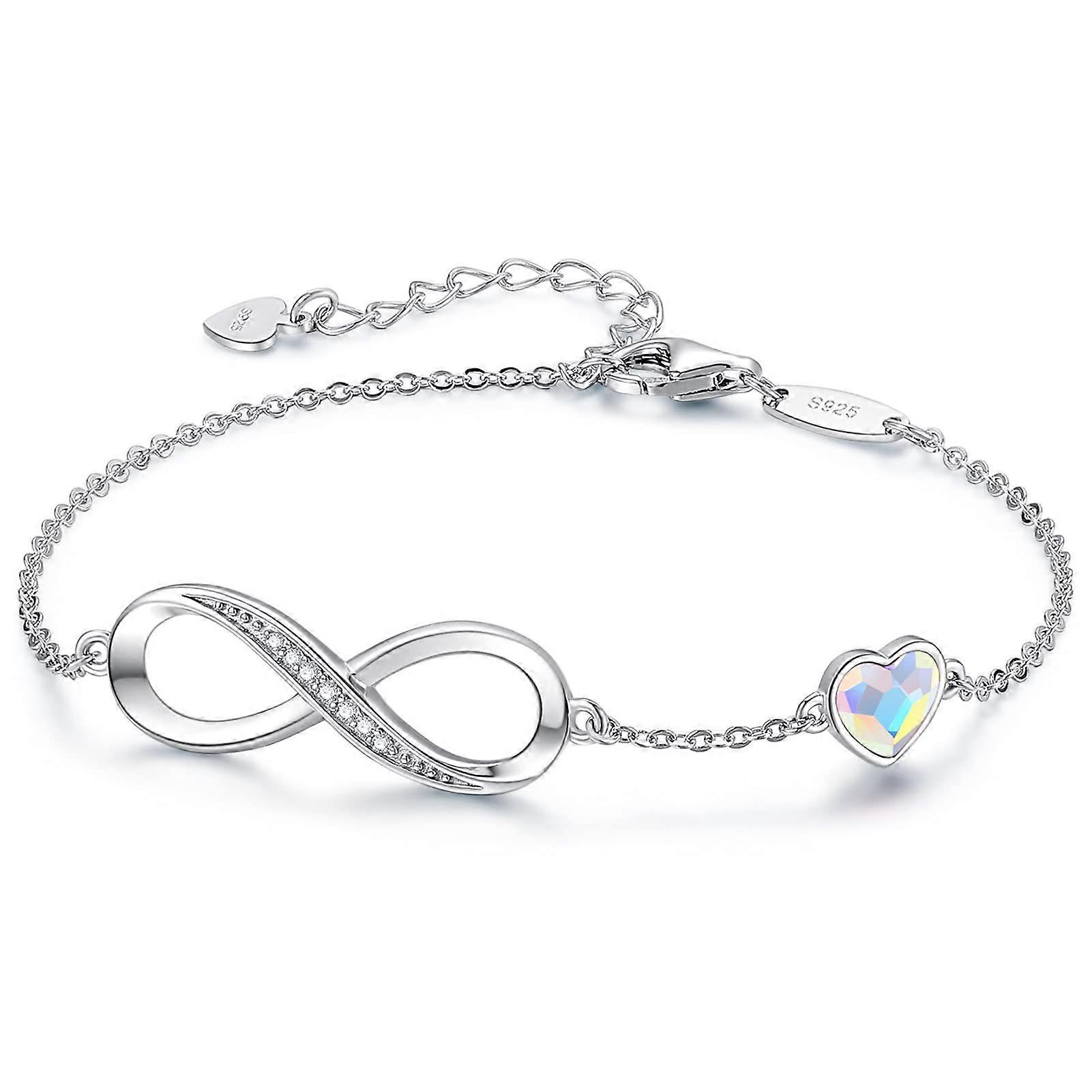 Infinity Heart Symbol Charm Bracelet For Women