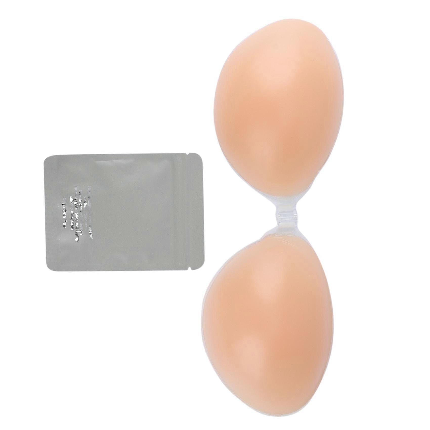 Strapless Invisible + nipple Up Soutien-gorge en silicone réutilisable Backless Visqueux D