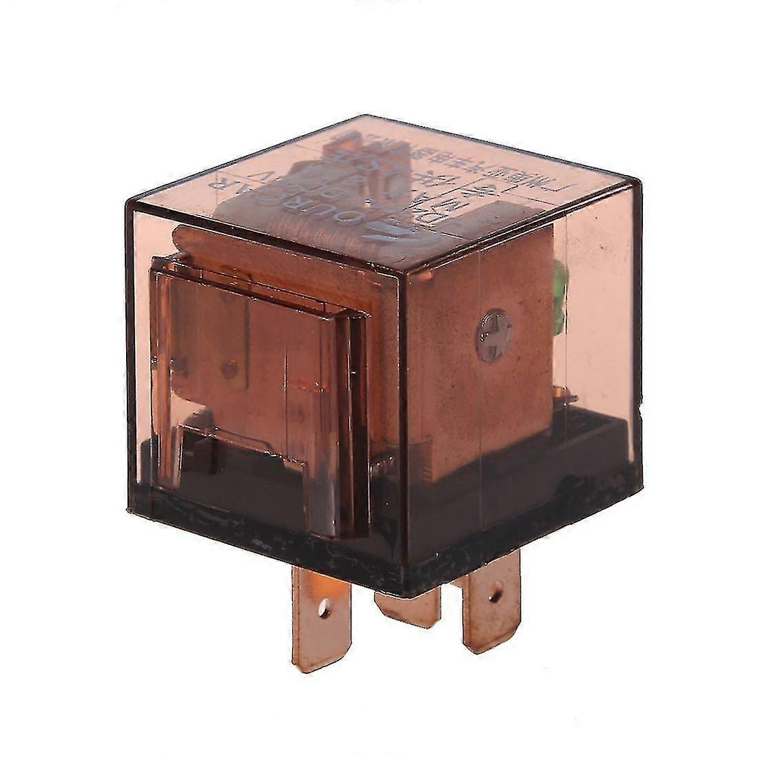 Dc 24v 80a 1no 1nc Spdt 5 Pins Green Indicator Light Automotive Relay