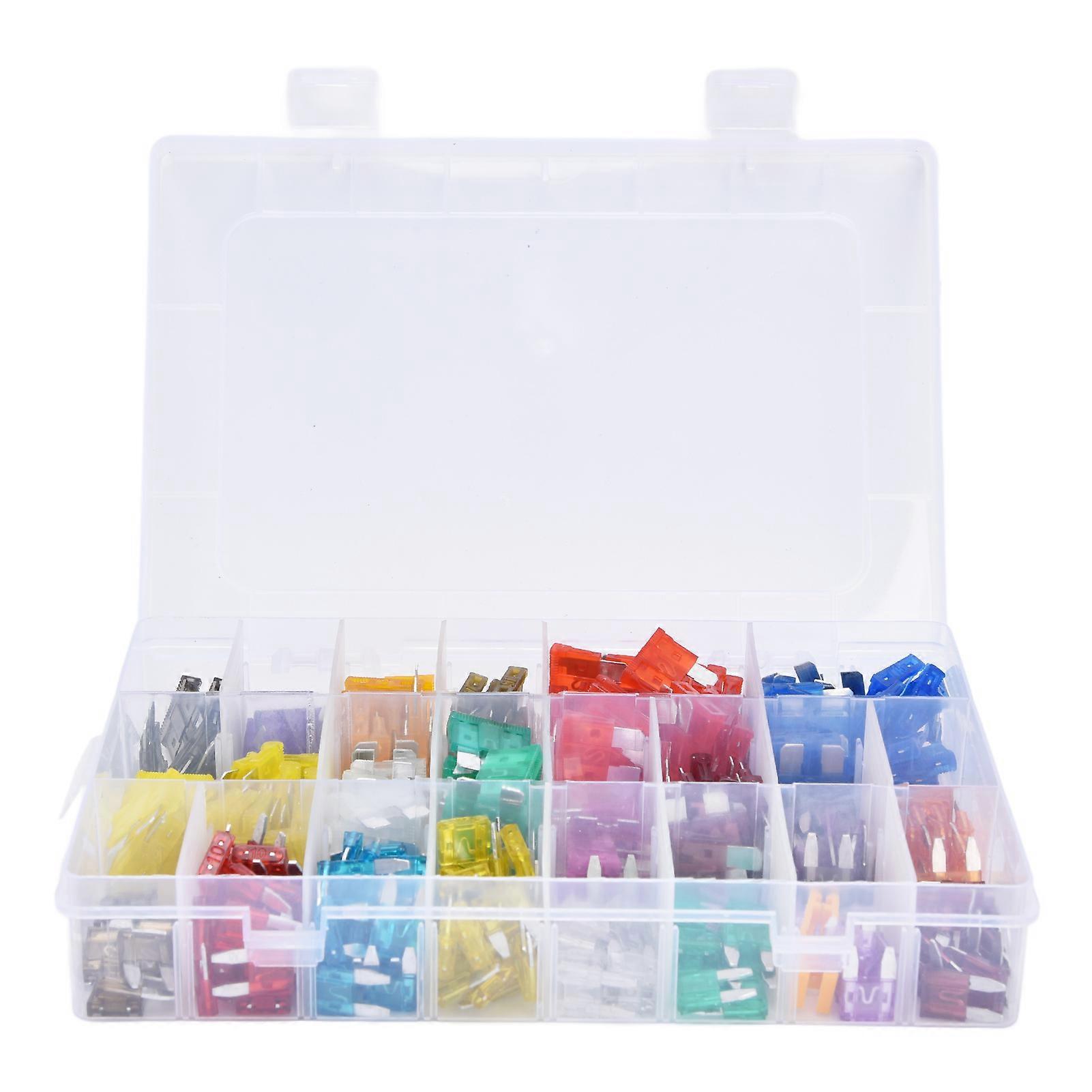 300Pcs Car Fuse Blade Small Medium Quick Fusing 2A?40A Assortment Set Kit for Protection