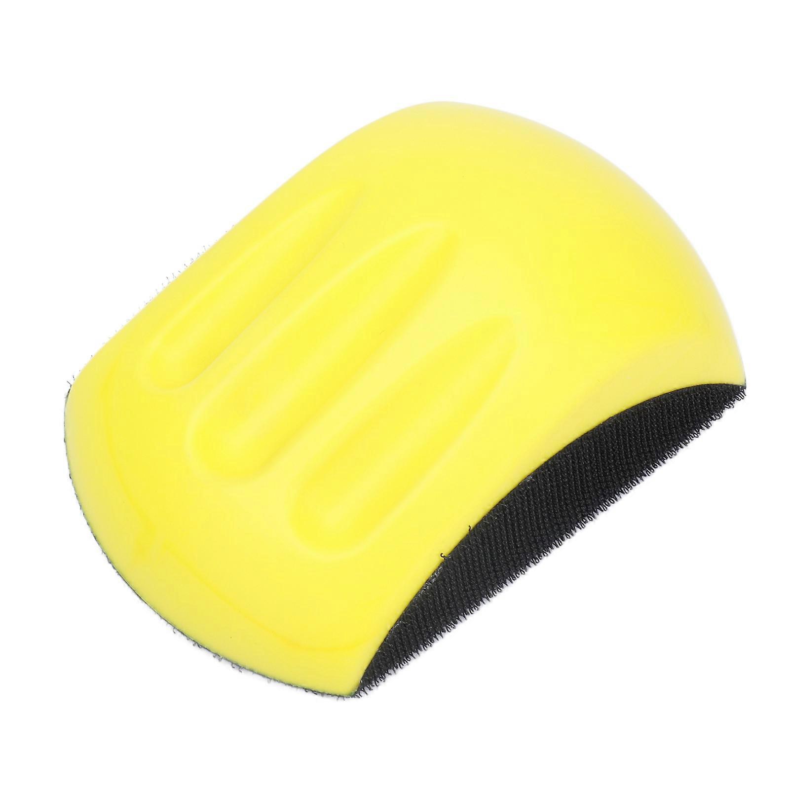 Hand Sanding Block Mouse Shape Nylon Foam Hook and Loop Polishing Pad Woodworking Tool5in