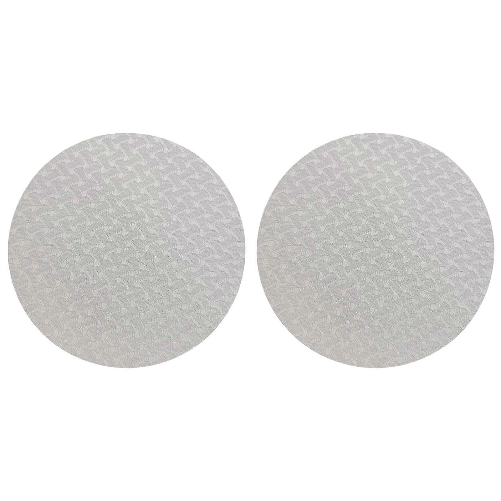 Kaesi 2Pcs Yoga Mats Super Soft Ultra-Thick Reusable Non-Fading Non-slip Elbow Protection TPE Yoga Round Knee Pad Elbow Support Cushion for Home