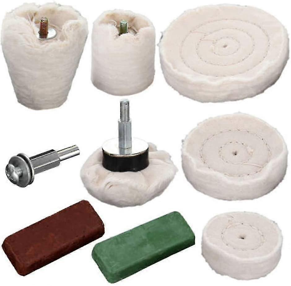 9-teiliges Polier- und Polierrad-Polierrad-Composite-Bohrer-Kit